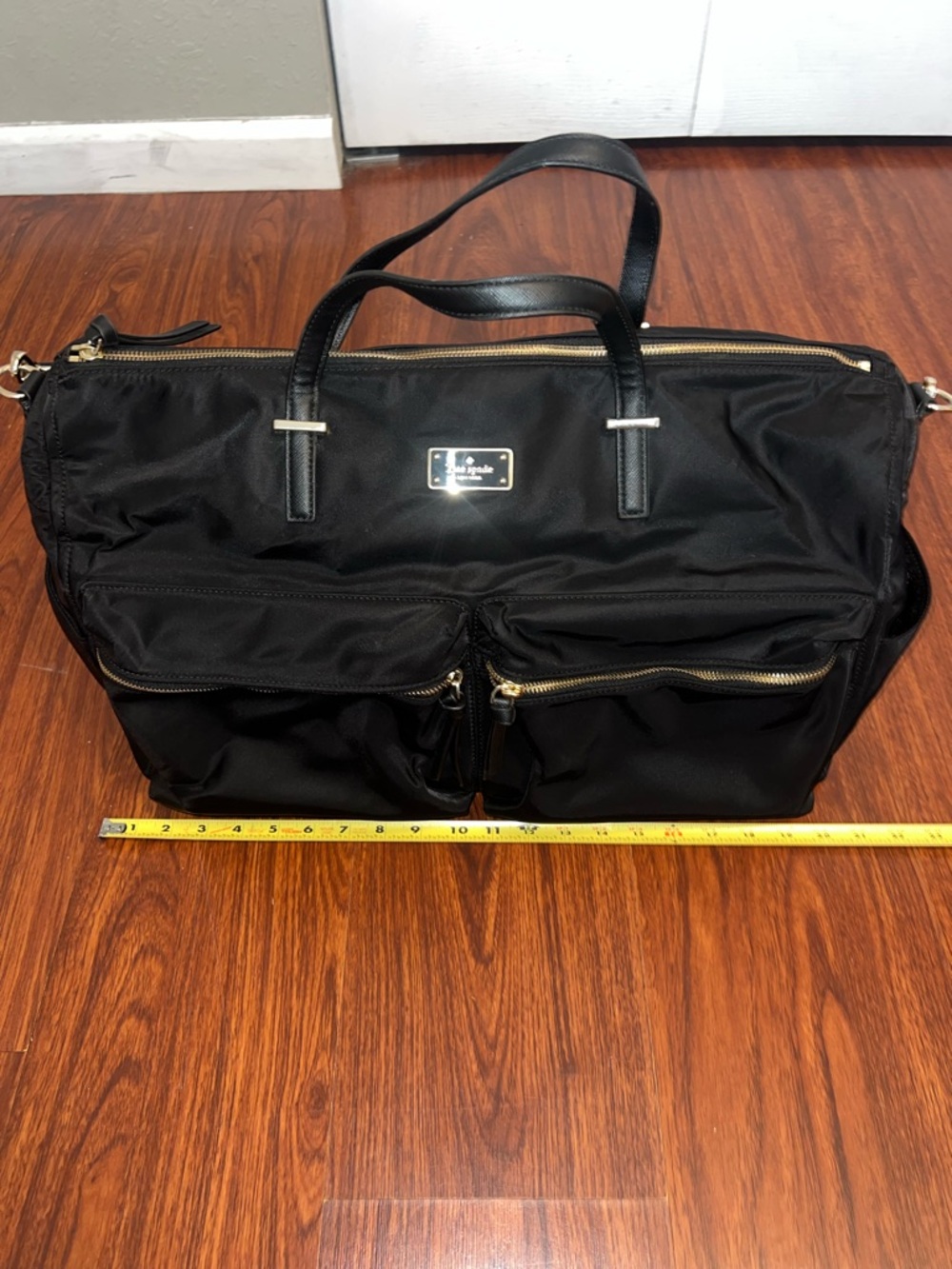 kate spade Black Nylon Duffel with Dual Front Zipper Pockets - Picture 5 of 9